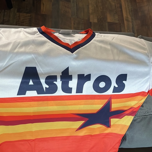 Astros retro “rainbow” jersey XL Alvarez - Picture 2 of 3
